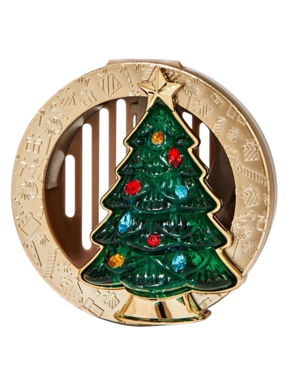 Bath & Body Works Light Up Christmas Tree Vent & Visor Car Clip Fragrance Holder